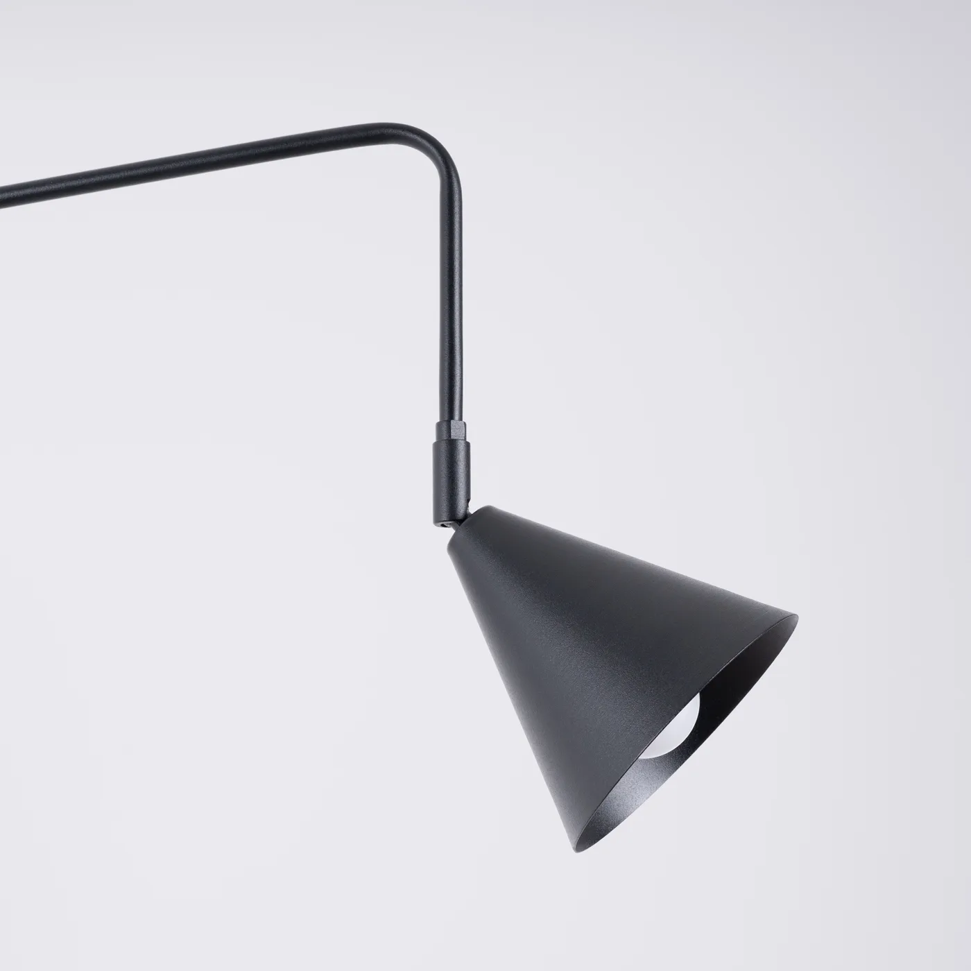 Switched NOX Wall Light - Black Bedroom Wall Lights Great Lighting UK Ltd