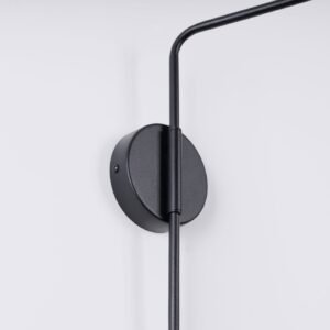 Switched NOX Wall Light - Black Bedroom Wall Lights Great Lighting UK Ltd