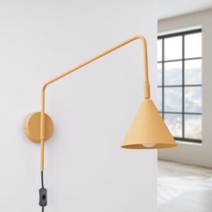 Switched NOX Wall Light - Gold Bedroom Wall Lights Great Lighting UK Ltd