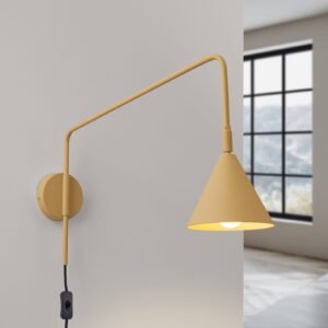 Switched NOX Wall Light - Gold Bedroom Wall Lights Great Lighting UK Ltd