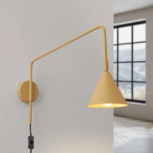 Switched NOX Wall Light - Gold Bedroom Wall Lights Great Lighting UK Ltd