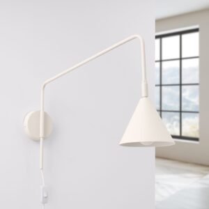 Switched NOX Wall Light - Natural Bedroom Wall Lights Great Lighting UK Ltd