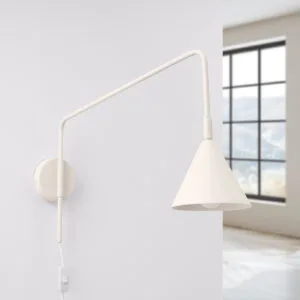 Switched NOX Wall Light - Natural Bedroom Wall Lights Great Lighting UK Ltd