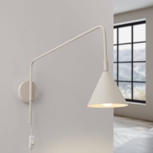 Switched NOX Wall Light - Natural Bedroom Wall Lights Great Lighting UK Ltd