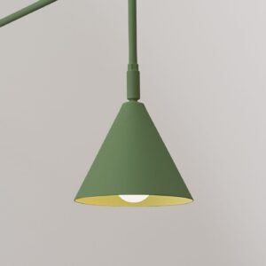 Switched NOX Wall Light - Olive Green Bedroom Wall Lights Great Lighting UK Ltd