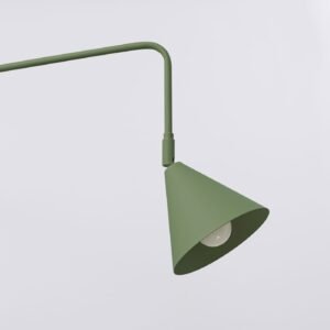 Switched NOX Wall Light - Olive Green Bedroom Wall Lights Great Lighting UK Ltd