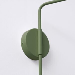 Switched NOX Wall Light - Olive Green Bedroom Wall Lights Great Lighting UK Ltd