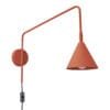 Wall lamp NOX red ochre Uncategorized Great Lighting UK Ltd