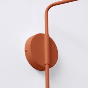 Switched NOX Wall Light - Red Ochre Bedroom Wall Lights Great Lighting UK Ltd