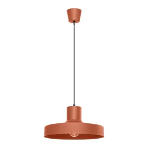 BILO Pendant Light - Red Ochre Bedroom Pendant Lights Great Lighting UK Ltd
