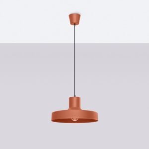 BILO Pendant Light - Red Ochre Bedroom Pendant Lights Great Lighting UK Ltd