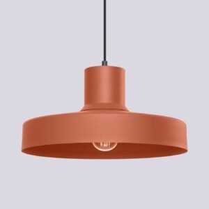 BILO Pendant Light - Red Ochre Bedroom Pendant Lights Great Lighting UK Ltd