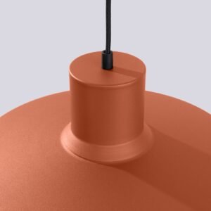 BILO Pendant Light - Red Ochre Bedroom Pendant Lights Great Lighting UK Ltd