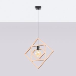 CARO Pendant Light - Natural Beech Kitchen Pendant Lights Great Lighting UK Ltd