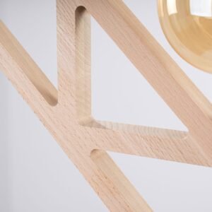 CARO Pendant Light - Natural Beech Kitchen Pendant Lights Great Lighting UK Ltd