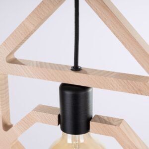 CARO Pendant Light - Natural Beech Kitchen Pendant Lights Great Lighting UK Ltd