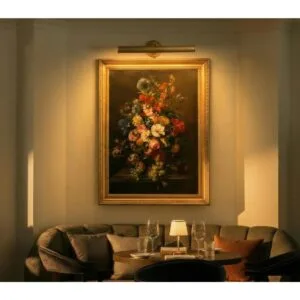 Bilbury 50cm Adjustable Brass Picture Light | Choice of Reeded Brass Finishes Picture & Poster Lights Great Lighting UK Ltd