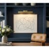 Cambridge 60 cm Adjustable Picture Light | Choice of Reeded Brass Finishes Picture & Poster Lights Great Lighting UK Ltd