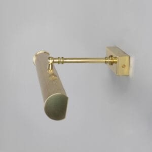 Cambridge Adjustable Picture Light | 50.5cm | Reeded Brass Finishes Picture & Poster Lights Great Lighting UK Ltd
