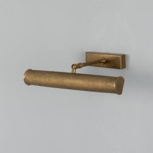 Cambridge Adjustable Reeded Brass Picture Light | 35.5cm | Choice of Finishes Picture & Poster Lights Great Lighting UK Ltd