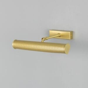 Cambridge Adjustable Picture Light | 50.5cm | Reeded Brass Finishes Picture & Poster Lights Great Lighting UK Ltd