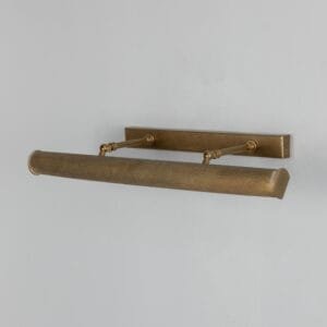 Cambridge 60 cm Adjustable Picture Light | Choice of Reeded Brass Finishes Picture & Poster Lights Great Lighting UK Ltd