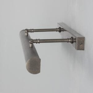 Cambridge 60 cm Adjustable Picture Light | Choice of Reeded Brass Finishes Picture & Poster Lights Great Lighting UK Ltd