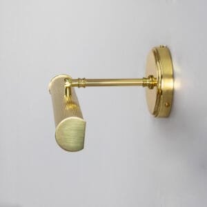 Bilbury 50cm Adjustable Brass Picture Light | Choice of Reeded Brass Finishes Picture & Poster Lights Great Lighting UK Ltd