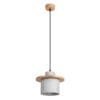 Mab Concrete & Wood Pendant Light Concrete Lighting Great Lighting UK Ltd