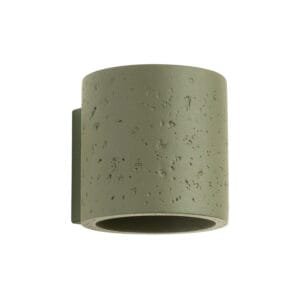 Orbis Concrete Wall Light - Olive Green Uncategorized Great Lighting UK Ltd