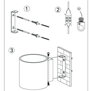 Orbis Concrete Wall Light - Sand Concrete Lighting Great Lighting UK Ltd