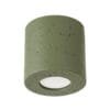 Orbis Concrete Ceiling Light - Olive Green Uncategorized Great Lighting UK Ltd