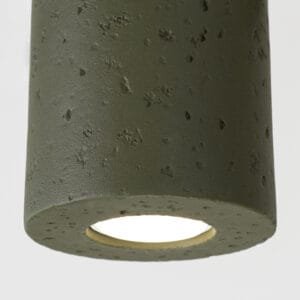 Orbis Concrete Ceiling Light - Olive Green Uncategorized Great Lighting UK Ltd