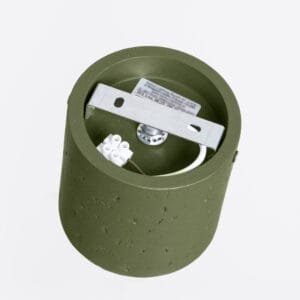 Orbis Concrete Ceiling Light - Olive Green Uncategorized Great Lighting UK Ltd