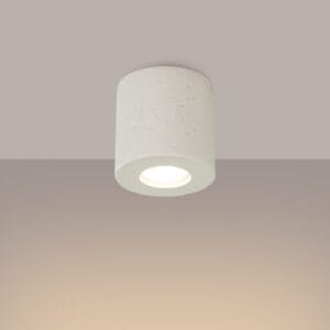 Orbis Concrete Ceiling Light - Sand Uncategorized Great Lighting UK Ltd