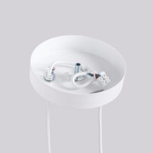 Arche Twin Pendant Light - White Cylinder & Pendant Clusters Great Lighting UK Ltd