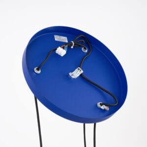 Estria 3-Light Pendant Cluster - White / Ultramarine Cylinder & Pendant Clusters Great Lighting UK Ltd