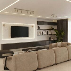 Ring Wall Spotlight - Taupe Uncategorized Great Lighting UK Ltd