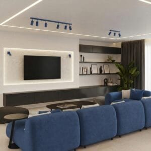 Ring Wall Spotlight - Ultramarine Uncategorized Great Lighting UK Ltd