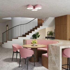 OMIQ Pink Ceiling Light Uncategorized Great Lighting UK Ltd
