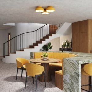 OMIQ Yellow Ceiling Light Uncategorized Great Lighting UK Ltd