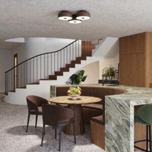 OMIQ Brown Ceiling Light Uncategorized Great Lighting UK Ltd