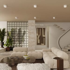 MODO 1 White Ceiling Light Single Kitchen Spotlights Great Lighting UK Ltd