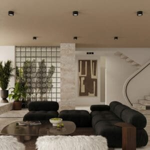MODO 2 Black Ceiling Light Uncategorized Great Lighting UK Ltd