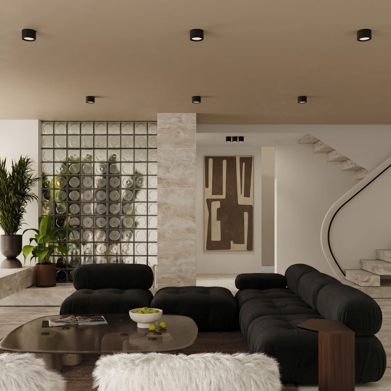 MODO 2 Black Ceiling Light Uncategorized Great Lighting UK Ltd