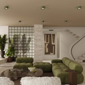 MODO 2 Olive Green Ceiling Light Uncategorized Great Lighting UK Ltd