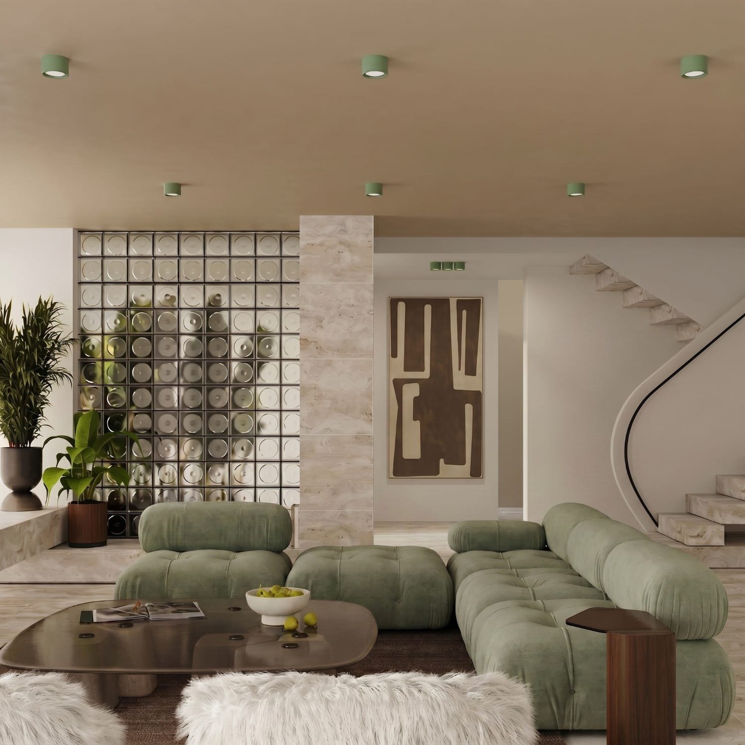 MODO 1 Sage Ceiling Light Uncategorized Great Lighting UK Ltd