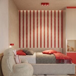 MODO 3 Red Ceiling Light Uncategorized Great Lighting UK Ltd