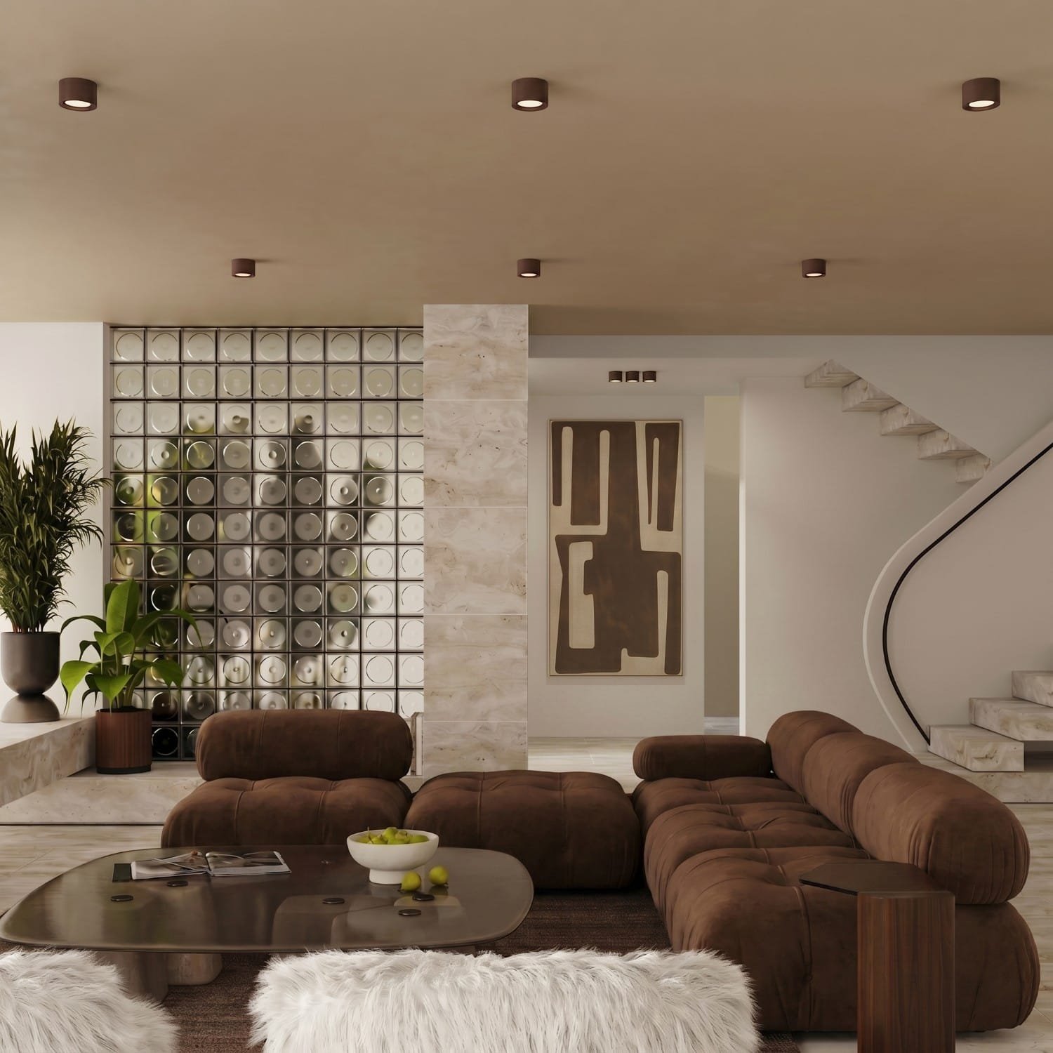 MODO 2 Brown Ceiling Light Uncategorized Great Lighting UK Ltd