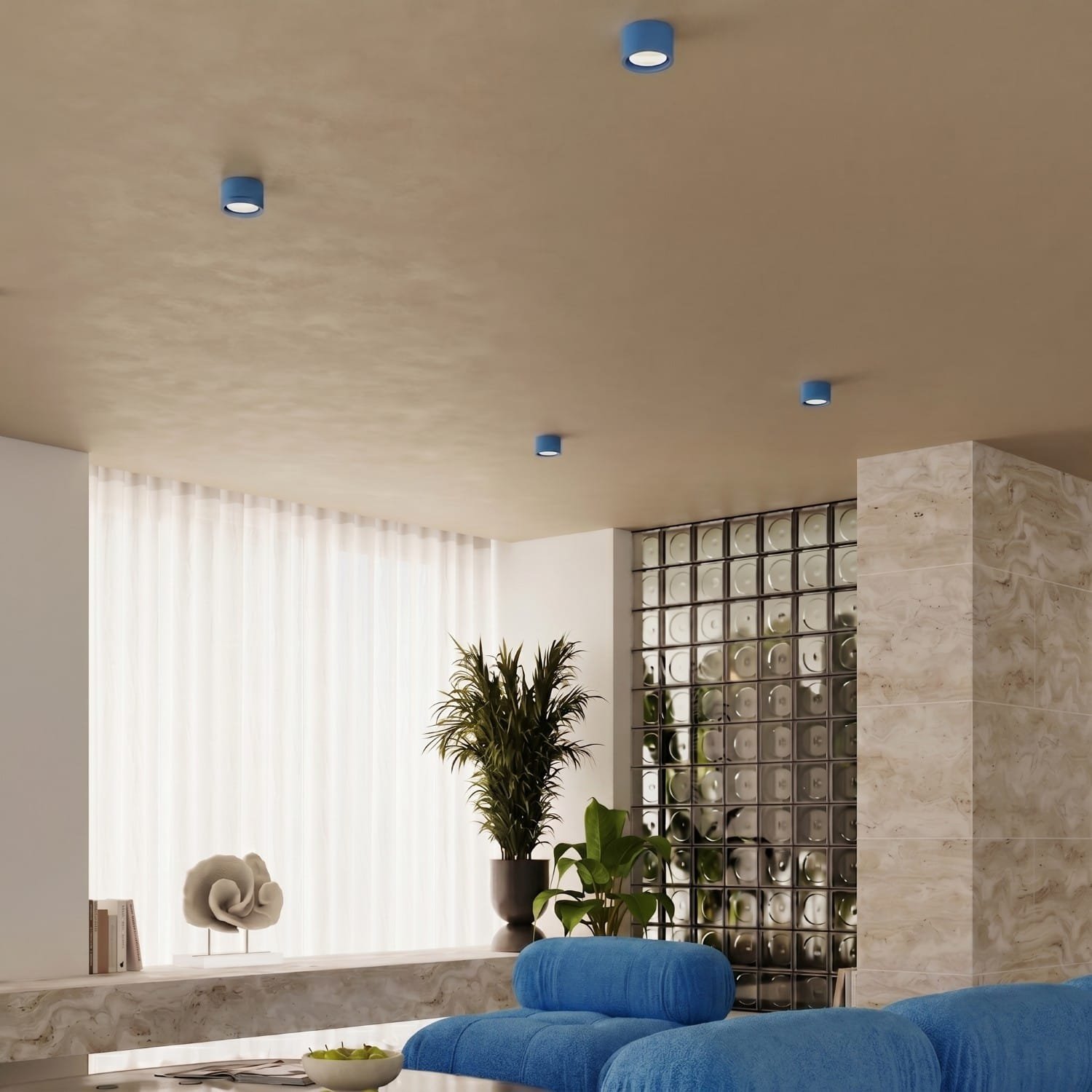 MODO 1 Azure Ceiling Light Single Kitchen Spotlights Great Lighting UK Ltd